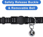 Pawtitas Reflective Black Cat Collar - Image 3