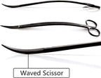 Aquascaping Tools 7 in 1 Kit Aquarium Plant Scissors Tools Set Curved & Waved - Image 3