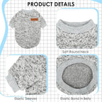 3 Pack Dog Sweaters for Small Dogs Girl Boy Winter Fleece Clothes Warm Soft Dog - Image 3