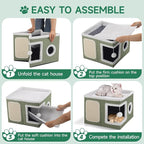 Shikha Cat Beds for Indoor Cats, Large Cat Cave - Image 8