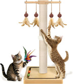 Tall Cat Scratching Post, 33 Inches, Large Scratcher Tree Tower by Awarmhome