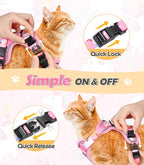 Halypet Cat Harness and Leash Set Cute Escape Proof Vest Harness - Image 6