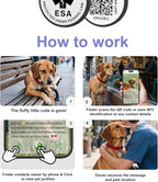 ESA Dog Tag, QR Code Dog Tag, Modifiable Free Pet Online Profile, Scannable QR - Image 5