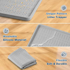 47" x 35" Silicone Cat Food Mat, Waterproof Pet Feeding Mat - Image 3