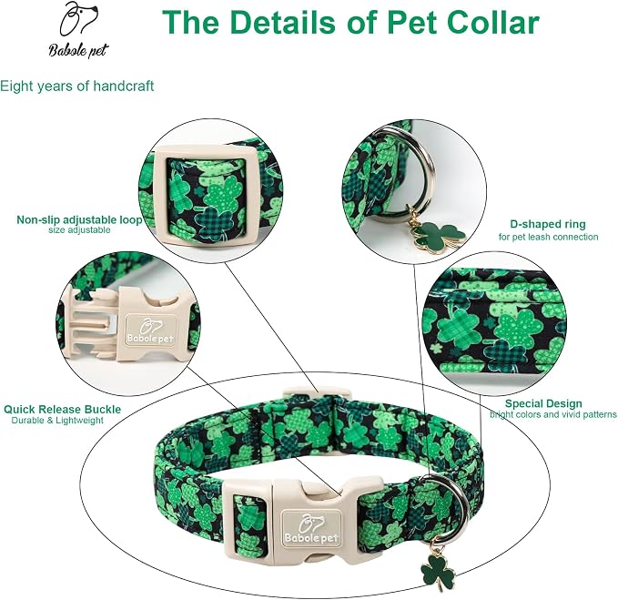 St Patricks Day Dog Collar for Puppy Small Dogs - Image 4
