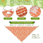 Easter Dog Bandanas XLarge 2PCS, 4 Pattern Colorful Scarf - Image 3