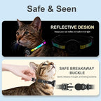 Airtag Cat Collar Breakaway, Reflective Cat Collar - Image 3