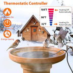 Bird Bath Heater for Outdoors in Winter, 70w Birdbath Deicer Thermostatic - Image 3