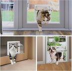 Cat Door for Windows, Pet Doors and Sliding Door, Safety Pet Door - Image 3