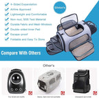 Siivton Airline Approved Pet Carrier, 4-Way Expandable Cat Dog Carrier - Image 9