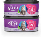 Litter Genie Refill Bags | Jumbo 2-Pack, 56 Total ft | Up to 8 Months of Supply by LitterGenie