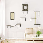 10-in-1 Cat Wall Shelves, Wooden Climbing Wall - Image 7