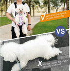 Pawaboo Adjustable Dog Carrier Purses, Pet Front Cat Travel Bag Dog Carrier - Image 6
