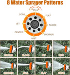 8 in 1 Garden Hose Nozzle Sprayer, Upgrade Dog Wash Hose Attachment - Image 3
