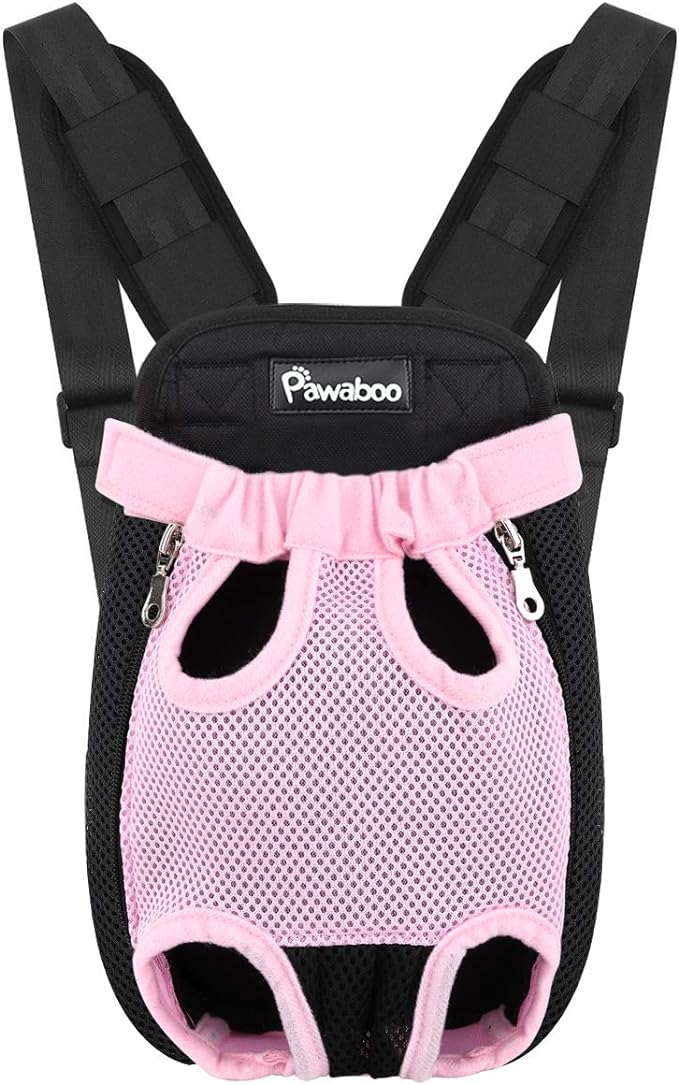 Pawaboo Pet Carrier Backpack, Adjustable Pet Front Cat Dog Carrier Backpack by Pawaboo