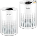 2 Pack Air Purifiers for Bedroom H13 True HEPA Air Filter Cleaner, Odor by Aircillin