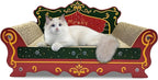 Luxury Cardboard Cat Scratcher Sofa Bed, Couch Shaped Scratching Board by INRLKIT