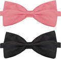 KOOLMOX Pink Bow Tie for Dogs, Formal Dog Bowtie by Koolmox