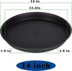 2 Pack of 14 inch Plant Saucer, Heavy Duty Round Plant Trays - Image 3