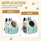 Pet Backpack Carrier, Portable and Ventilated, Oxford Cloth, Dogs Cats and - Image 5