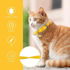 3 Pack Leather Cat Collars - Image 3