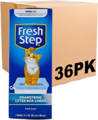 Fresh Step Jumbo Drawstring Cat Litter Box Liners, Scented Heavy Duty Kitty by FreshStep