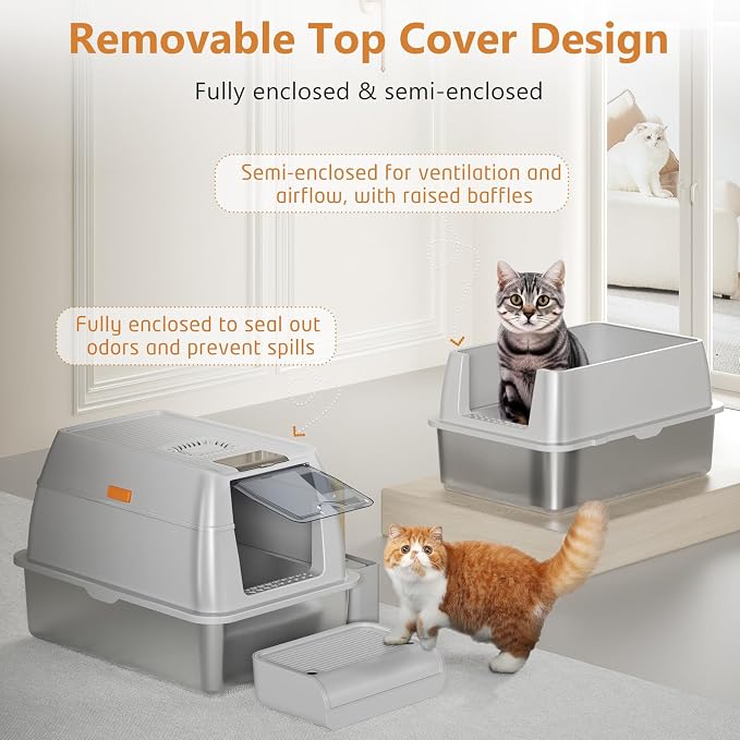 Stainless Steel Cat Litter Box - Image 3