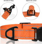 TagME Reflective Nylon Dog Collars, Adjustable Classic Pet Collar - Image 3
