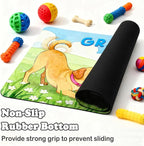 Dog Food Mat for Floors Absorbent, Pet Food Mat, Dogs Greetings Quick Dry Dog - Image 3