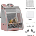 Bird Carrier Backpack, Portable Travel Bird Cage - Image 2