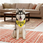 in Training Do Not Pet Dog Yellow Bandana, Training Dogs Scarf, Do Not Pet My - Image 3