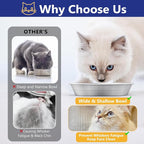 6-Pack Stainless Steel Cat Food Bowls, Shallow Whisker-Friendly Non-Slip - Image 3