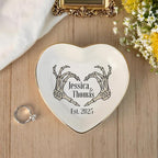 Custom Skeleton Hand Ring Dish Engagement Gift, Funny Engaged Ring Holder - Image 3