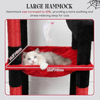 Globlazer Extra Large Platform Gothic Cat Tree, 65in Tall Sturdy Goth Cat Tower - Image 5