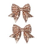 3-inch Sequined Bow Hair Clips For Baby Girls, Kids and Young Women Birthday by Koolgil