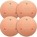 Mellbree 4-Pack Bird Bath Copper Disk, 0.6mm Reinforced 99.99% Pure Copper by Mellbree
