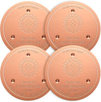Mellbree 4-Pack Bird Bath Copper Disk, 0.6mm Reinforced 99.99% Pure Copper by Mellbree
