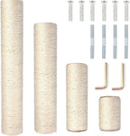 PowerKing Natural Sisal Replacement Scratching Post, 4 Pieces M8 Cat Scratch by PowerKing