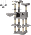 FEANDREA Cat Tree, Large Cat Tower, 64.6 Inches, Cat Activity Center by FeandreabySONGMICSHOME