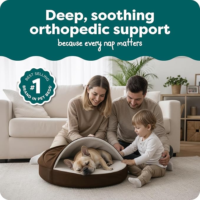 FurHaven Round Orthopedic Dog Bed - Image 2