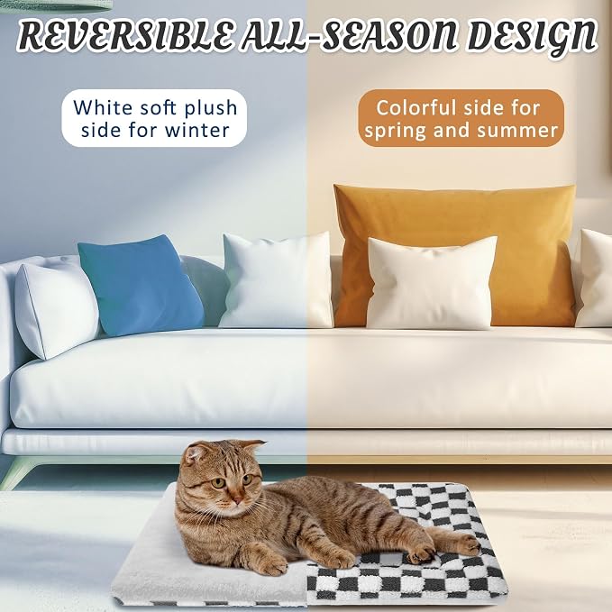 VitalCozy 2 Pack Self Warming Cat Mat Self Heating Pad Bed Reversible Machine - Image 7