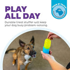 Outward Hound Gummiez Worm Dog Toy & Treat Stuffer, 6″ x 2″ Cherry-Scent - Image 2