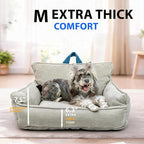 Orthopedic Dog Bed with Memory Foam, Washable Plush Pet Bed - Image 2
