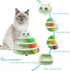 UPSKY Cat Toy Roller 3-Level Turntable Cat Toy Balls - Image 4