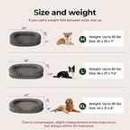 BALANCE Calming Dog Bed for Extra Large Dogs, 42 Inches Oval Washable XL Pet Bed - Image 7