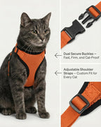 Luxelle 2 Pack Escape-Proof Cat Harness and Leash Set - Image 2