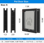 CEESC Dog Door for Pets Up to 20lb, Weatherproof Pet Door for Cats and Dogs - Image 6
