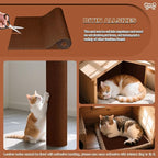 Cat Scratch Mat, Self-Adhesive Trimmable cat Scratch Furniture Protector - Image 3