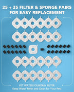 50 Pcs Cat Water Fountain Filters - Image 9