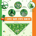 Chunful 50 Pcs St. Patrick's Day Dog Bandanas Bulk - Image 3